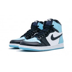 Jordan Skor Jordans 1 High UNC Patent Leather OBSIDIAN blå CD0461 401