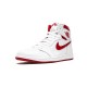 Jordan Skor Jordans 1 High Metallic Red WHITE vit 555088 103