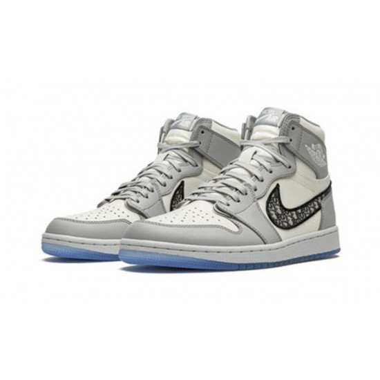 Jordan Skor Jordans 1 High WOLF GREY WOLF GREY grå CN8607 002