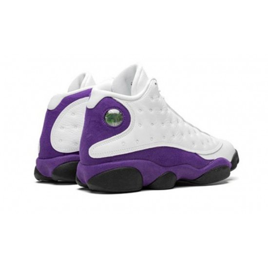 Jordan Skor Jordans 13 Lakers WHITE vit 414571 105