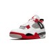 Jordan Skor Jordans 4 Fire Red WHITE vit DC7770 160