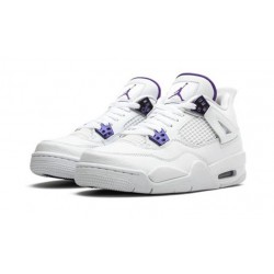 Jordan Skor Jordans 4 Retro Metallic Purple WHITE vit 408452 115