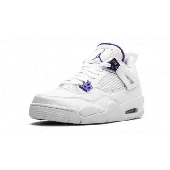 Jordan Skor Jordans 4 Retro Metallic Purple WHITE vit 408452 115