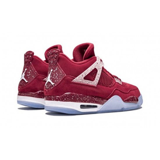 Jordan Skor Jordans 4 Retro Oklahoma Sooners TEAM CRIMSON Team Crimson AJ4 904282