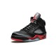 Jordan Skor Jordans 5 Satin Bred NOIR Noir 136027 006