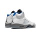 Jordan Skor Jordans 5 Retro Stealth WHITE vit DD0587 140