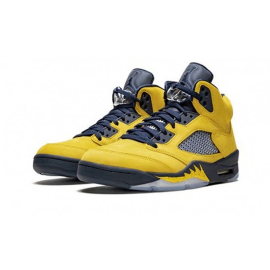 Jordan Skor Jordans 5 Michigan AMARILLO Amarillo CQ9541 704