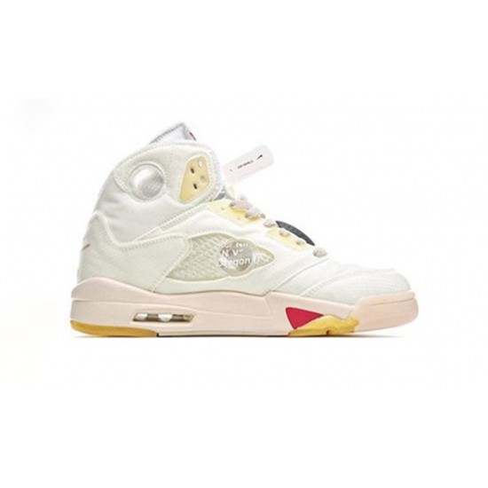 Jordan Skor Jordans 5 White Sail Svart CT8480-100