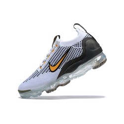 Air VaporMax 2021 Flyknit Vit Gul and Svart Kvinnor/Män Skor