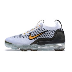 Air VaporMax 2021 Flyknit Vit Gul and Svart Kvinnor/Män Skor