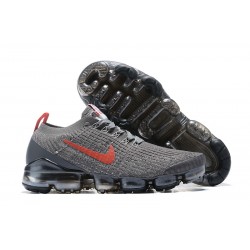 Air VaporMax Flyknit 3 Grå Röd CT1270-001 Kvinnor/Män Skor