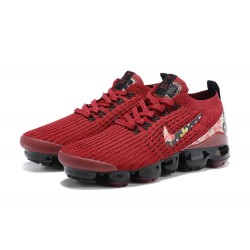 Air VaporMax Flyknit 3 Röd Svart CT1274 -600 Kvinnor Skor