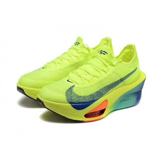 Dam/Herr Nike Air Zoom Alphafly NEXT 3 Neongreen Skor 