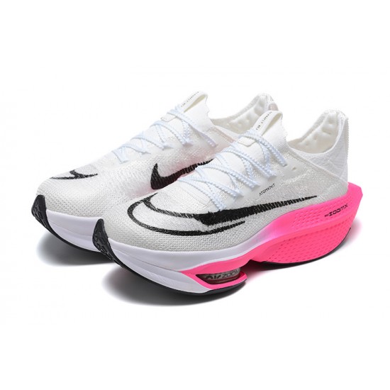 Dam/Herr Nike Air Zoom Alphafly Next 2 Vit Rosa Skor 