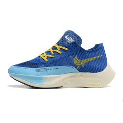 Nike ZoomX VaporFly NEXT Herr Blå Gul Skor 