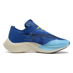 Nike ZoomX VaporFly NEXT Herr Blå Gul Skor 