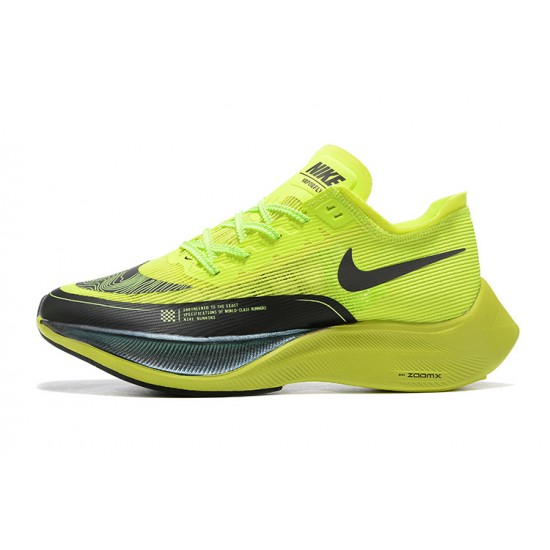 Nike ZoomX VaporFly NEXT Herr Chartreuse Svart Skor 