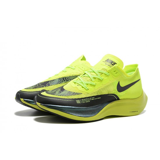 Nike ZoomX VaporFly NEXT Herr Chartreuse Svart Skor 