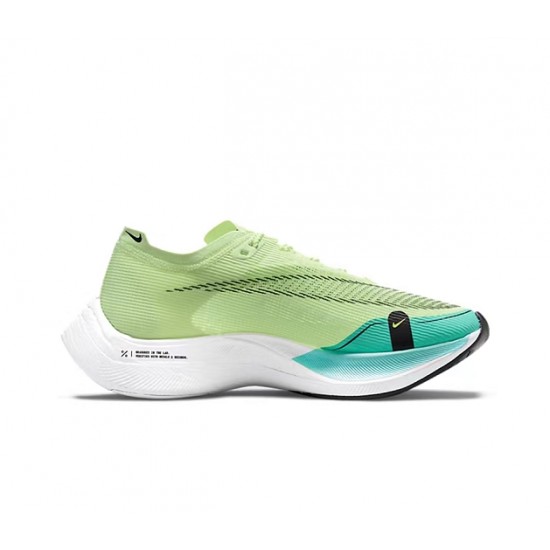 Dam/Herr Nike ZoomX VaporFly NEXT Grön och Blå Skor 