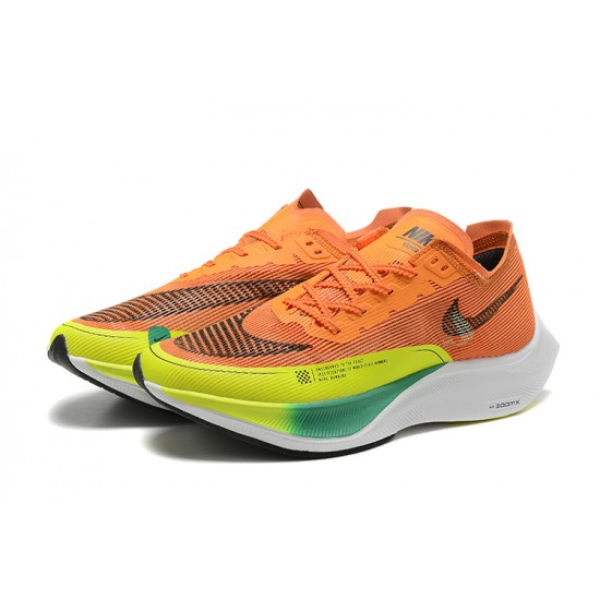 Dam/Herr Nike ZoomX VaporFly NEXT Orange Vit Skor 