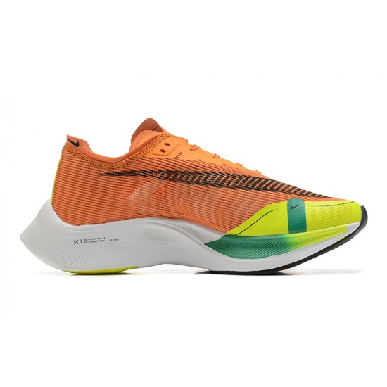 Dam/Herr Nike ZoomX VaporFly NEXT Orange Vit Skor 