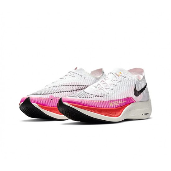 Dam/Herr Nike ZoomX VaporFly NEXT Rosa Vit Skor 