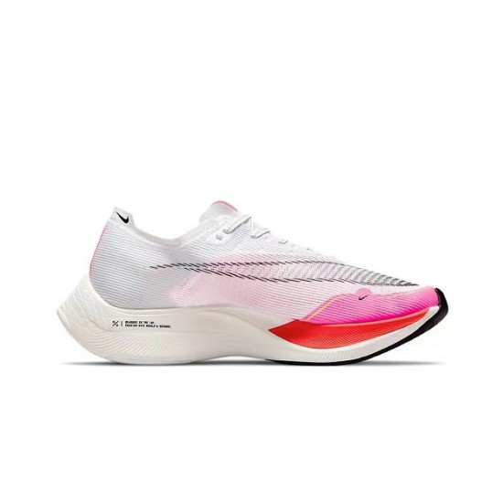 Dam/Herr Nike ZoomX VaporFly NEXT Rosa Vit Skor 