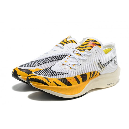 Dam/Herr Nike ZoomX VaporFly NEXT Vit Orange Skor 