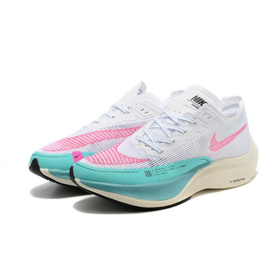 Dam/Herr Nike ZoomX VaporFly NEXT Vit Rosa Skor 