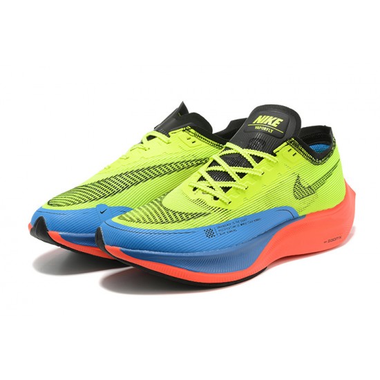 Dam/Herr Nike ZoomX VaporFly NEXT Gul Blå Skor 