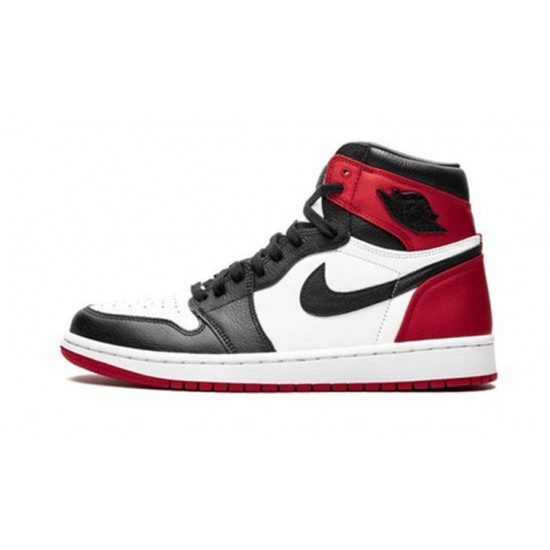 Jordan Skor Jordans 1 High OG “Black Toe WHITE vit 555088 125